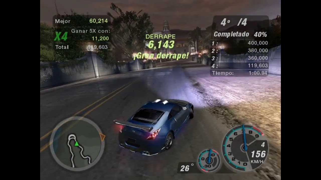 Need for speed undergraund 2 drift , como hacer mas puntos (6481death)