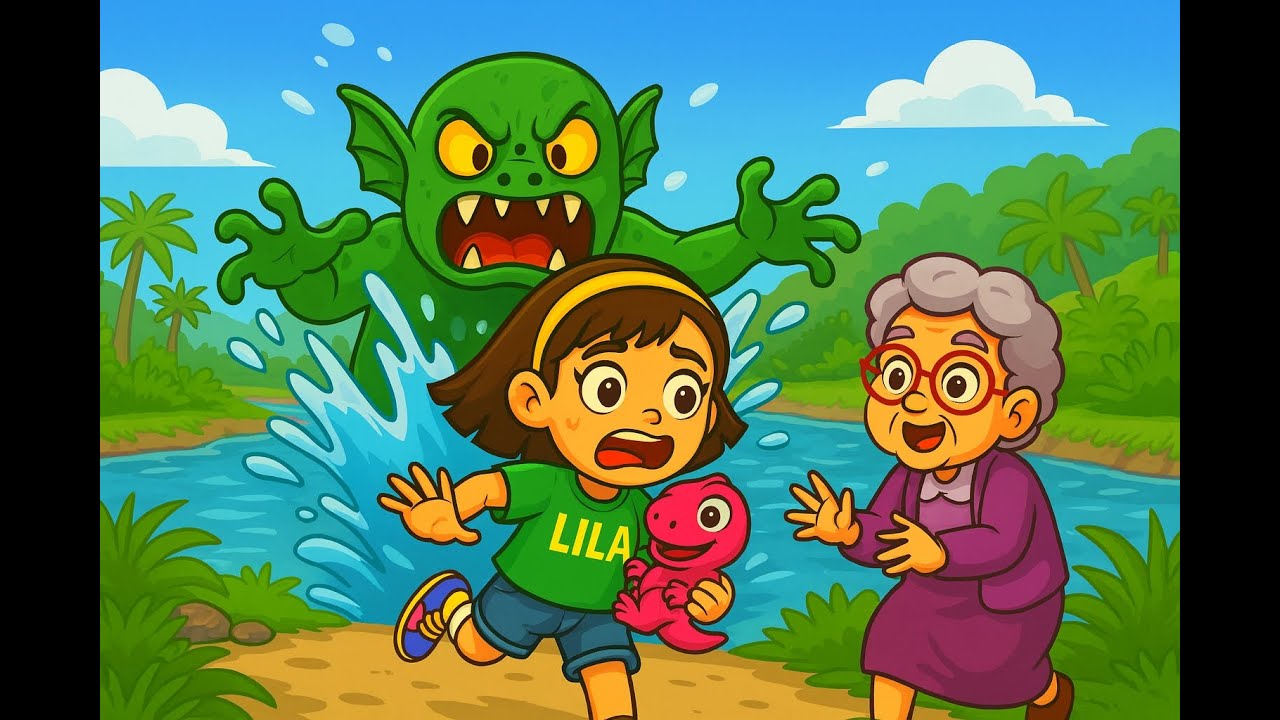 There’s a Monster by the River! 🦖| Stay safe at the Shore! | Fun Safety Song for Kids