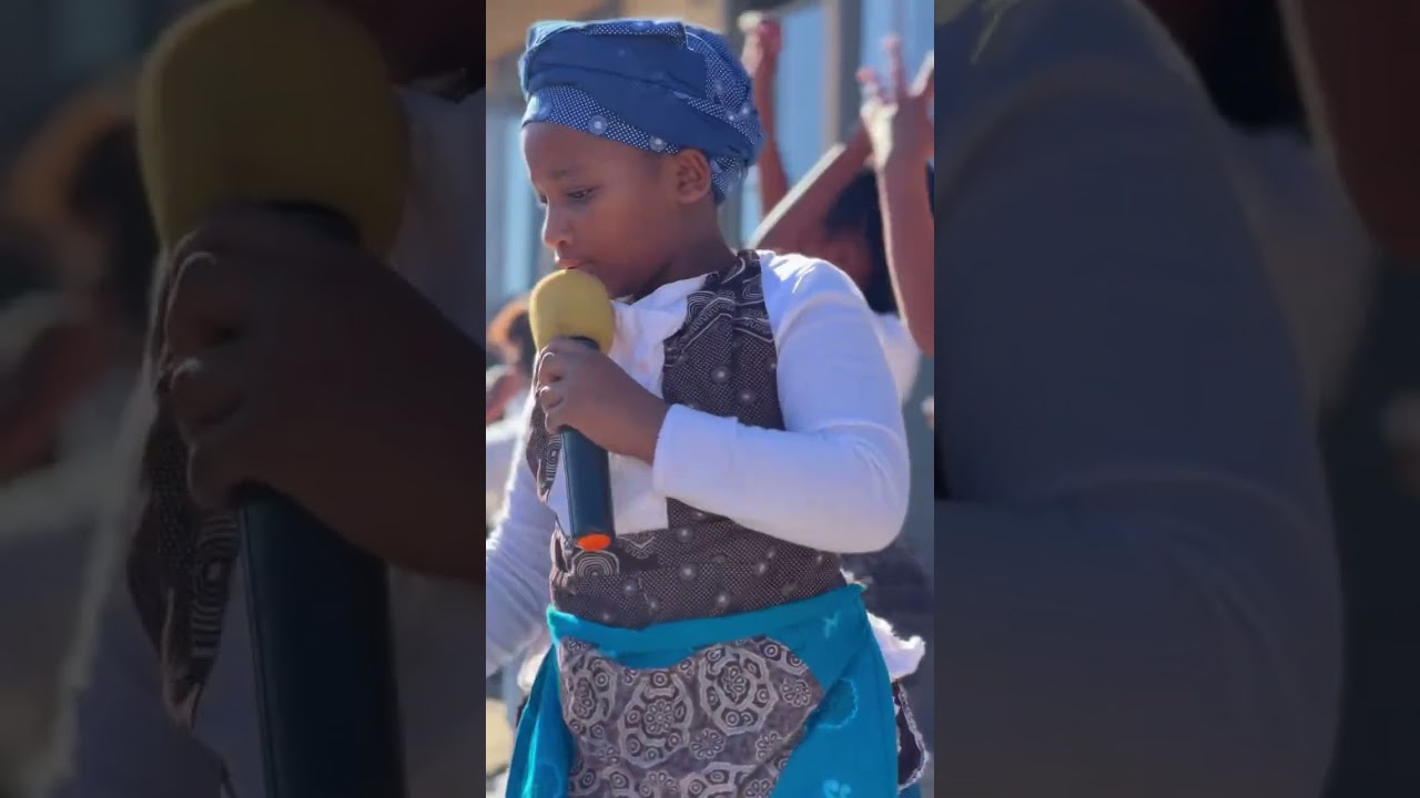 Kids performing umqombothi by Yvnne Chaka Chaka