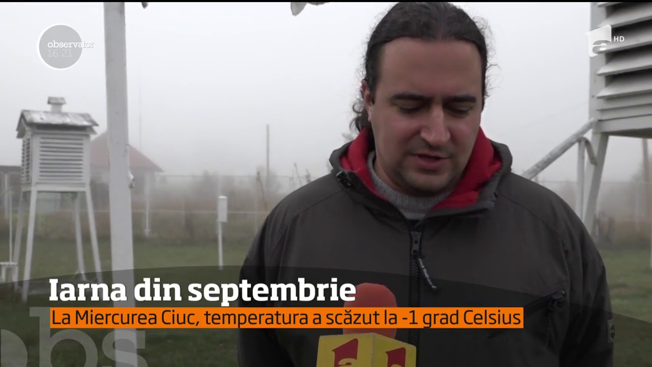Iarna din septembrie. La Miercurea Ciuc temperatura a scăzut la -1°C