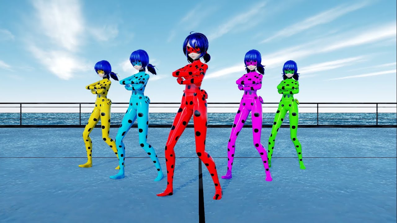 MMD Miraculous Gangnam style