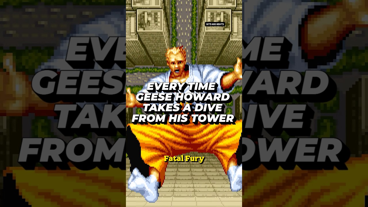 Every time Geese Howard takes a dive from his tower 🏯 #fatalfury #geesehoward #snk