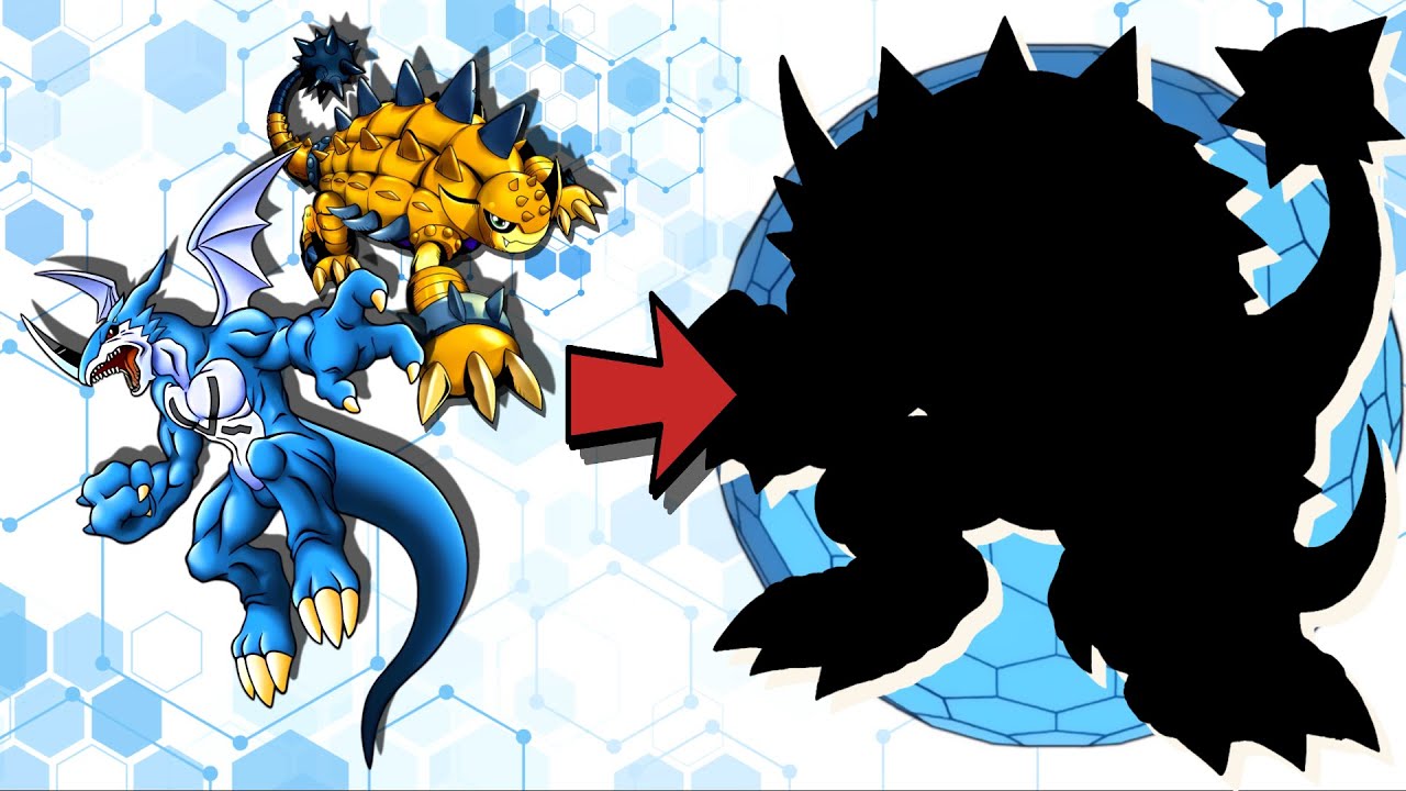 ExVeemon and Ankylomon JOGRESS Shinka! VALDDRAMON Evolution Line!