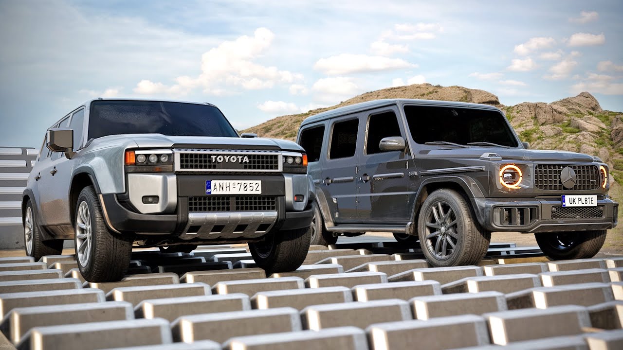 Toyota Land Cruiser 250 Prado 2024 VS Mercedes Benz G63 AMG 2025 Real Drive & Obstacle Test | 3DMCAR