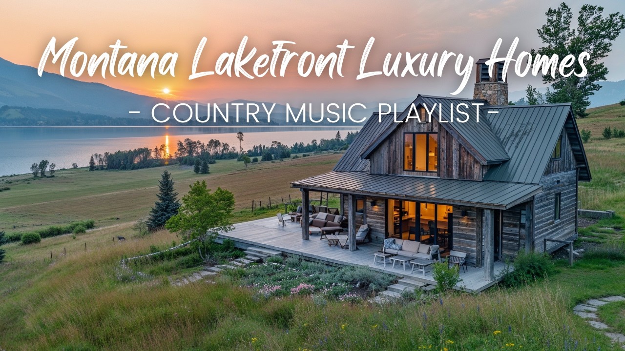Montana Lakefront Luxury Homes | Relaxing Country Music