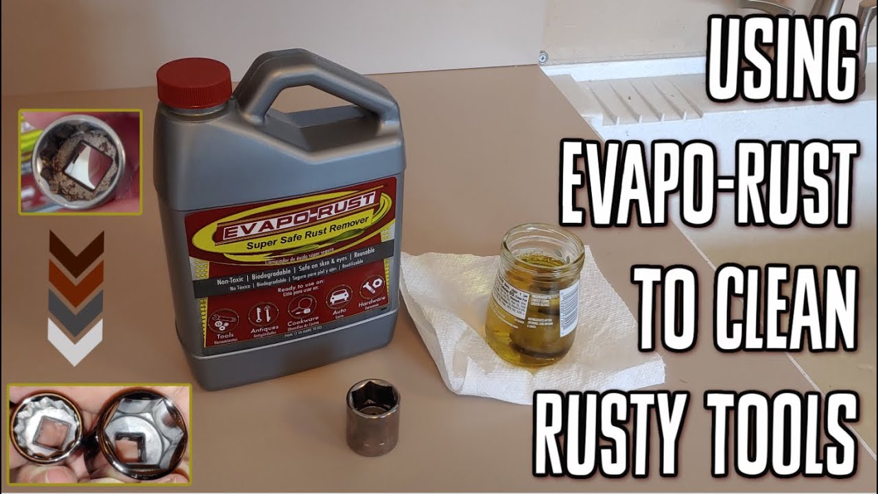 Using EVAPO-RUST to Clean Rusty Tools
