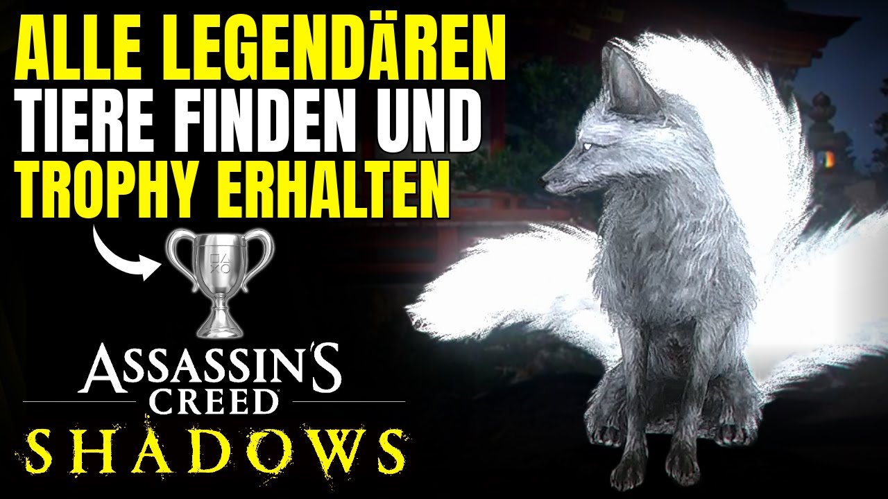Alle legendären Tiere (Sumi-e) finden & Ein seltenes Ereignis Trophäe freischalten | AC Shadows