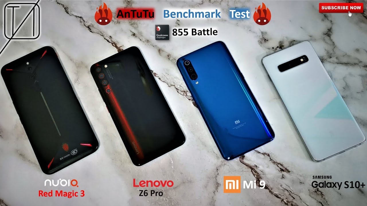 Lenovo Z6 Pro vs Nubia Red Magic 3 vs Xiaomi Mi 9 vs Galaxy S10+ AnTuTu Benchmark Test