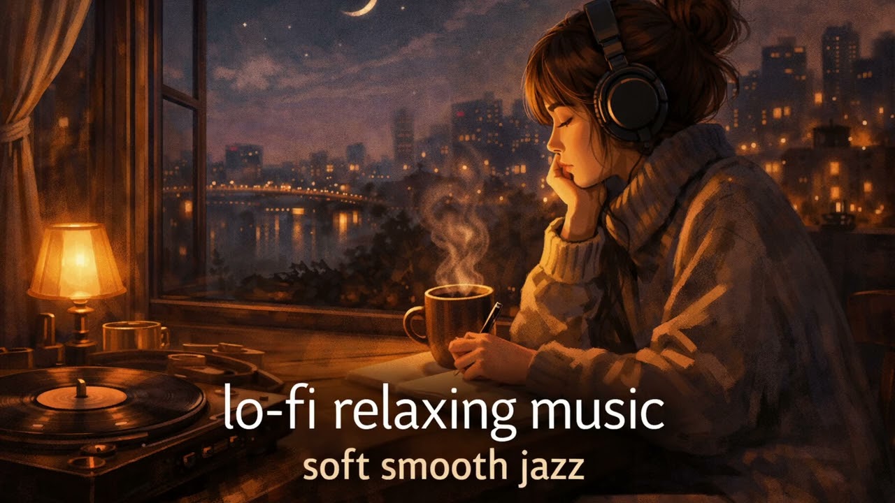 3 Hours Lo-Fi Jazz Night Soft Sax & Brushed Drums for Relaxing, Study & Late Focus