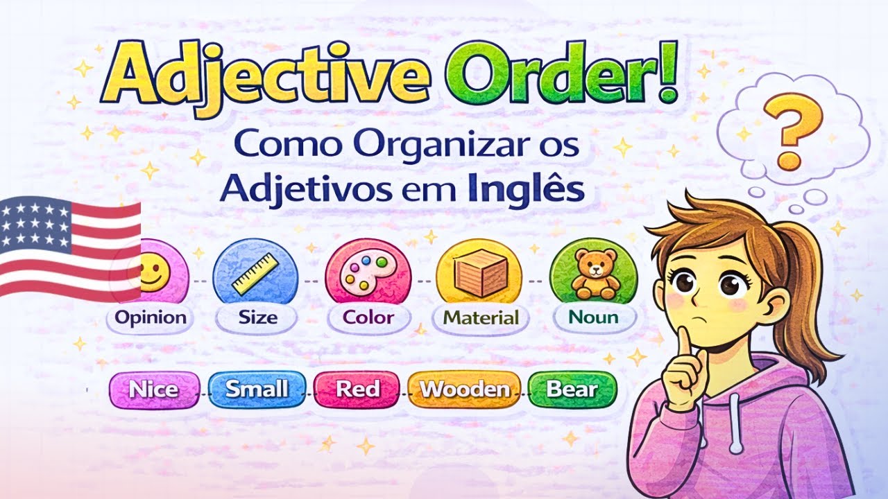 ADJECTIVE ORDER! Como Organizar os Adjetivos em Inglês