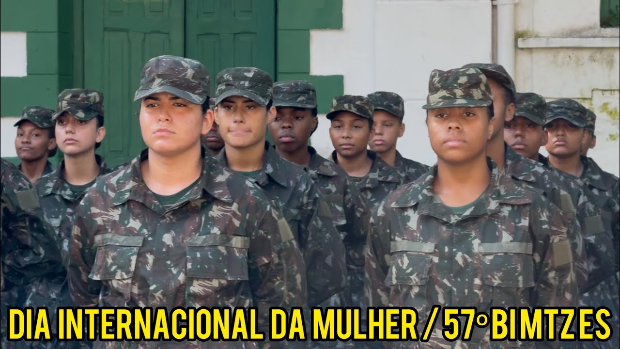 REGIMENTO ESCOLA DE INFANTARIA HOMENAGEA MILITARES AO DIA INTERNACIONAL DA MULHER 🇧🇷