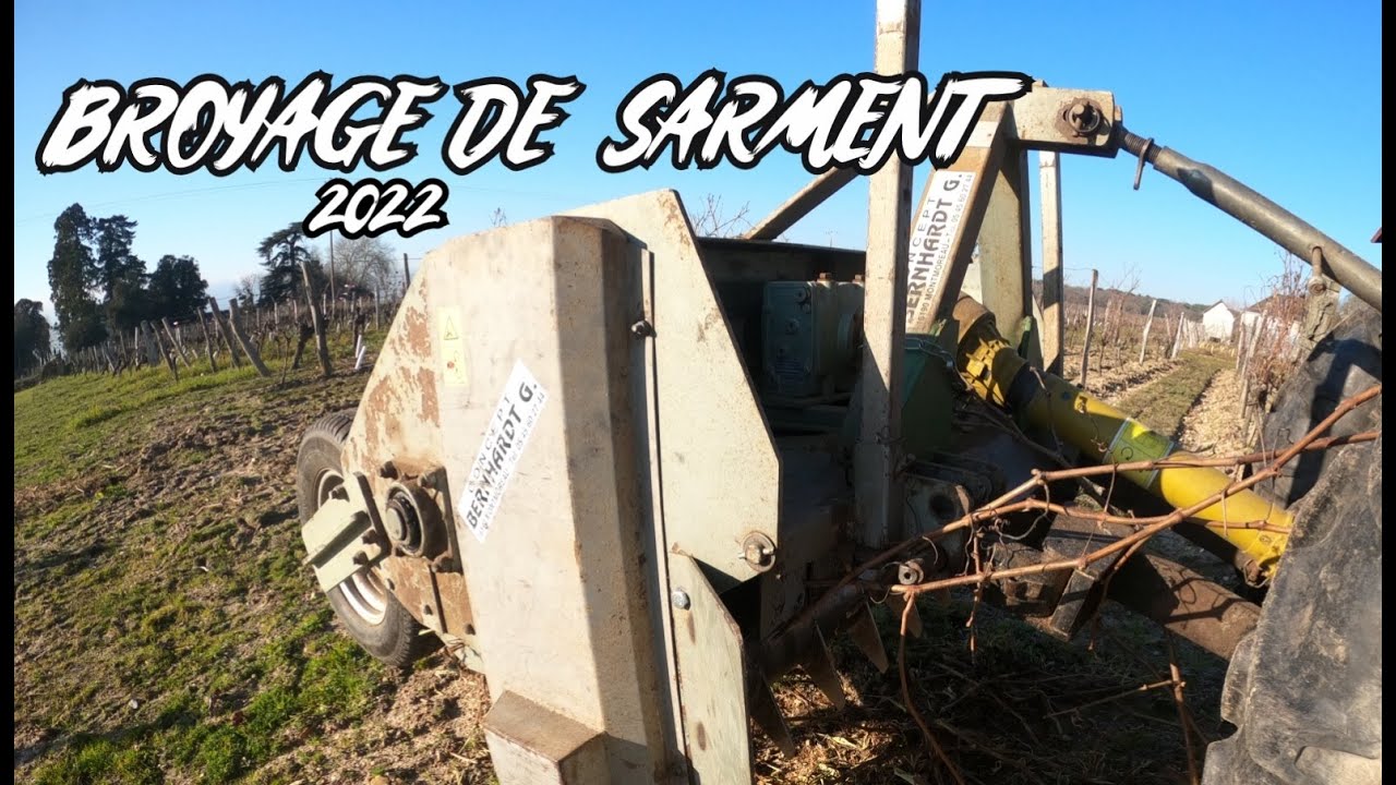 Broyage de Sarment dans les Vignes ! 2022