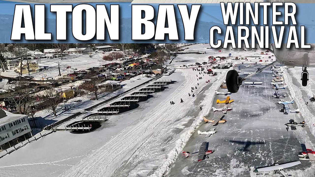 Alton Bay Winter Carnival, Cessna Butter Landing | B18