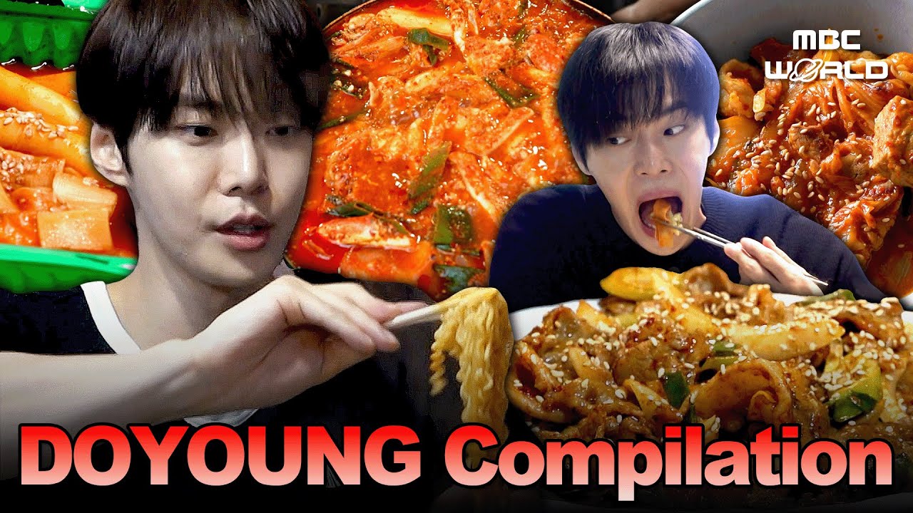 [Sub] Spicy Lover Doyoung’s Mukbang🌶️🔥| Best Eating Compilation #Doyoung #NCT #Mukbang