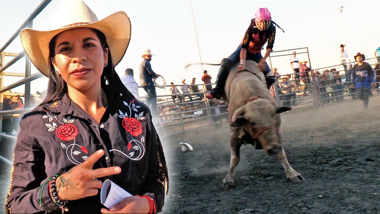 ES LA UNICA MUJER QUE MONTA TOROS EN USA!! La Bandida de Hidalgo y rancho el morral