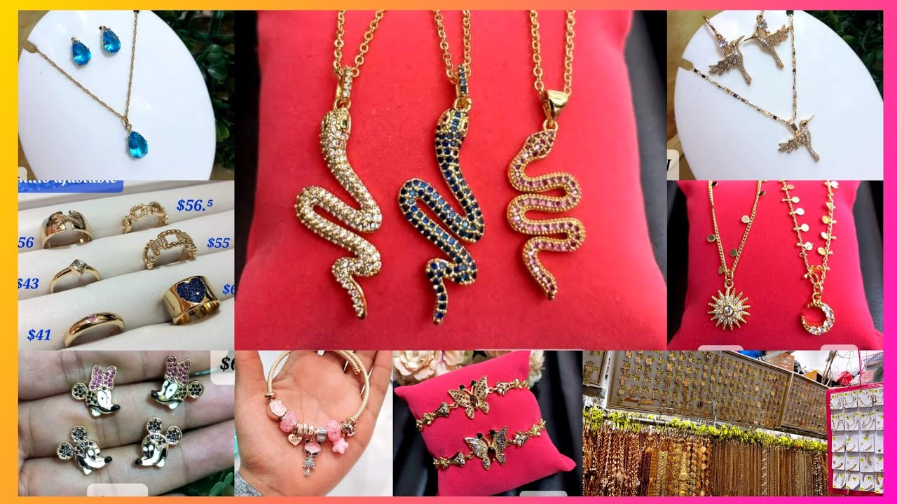 MEGA TIENDA DE ORO LAMINADO 😱 SUPER ECONÓMICO 😱 ARRACADAS, ANILLOS, CADENAS, ARETES...