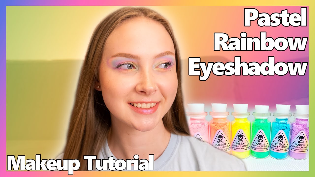 🌈Pastel Rainbow Eyeshadow 🌈| Makeup Tutorial