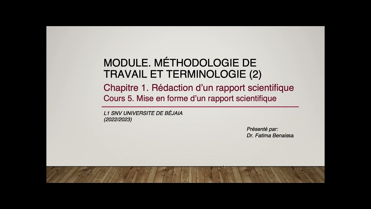 Cours MTT 2 L1   Mise en forme d'un document scientifique