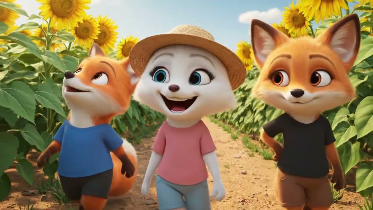 From Seeds to Harvest 🌻 | A Fox Family’s Sunflower Farm Journey