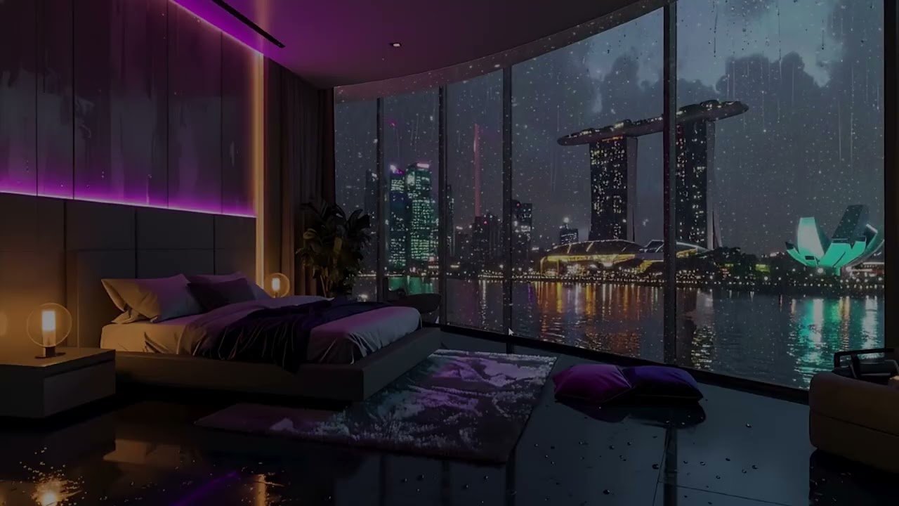 Rain Sounds 🌧️ Cozy NYC Apartment Rain at Night | Fall Asleep Fast