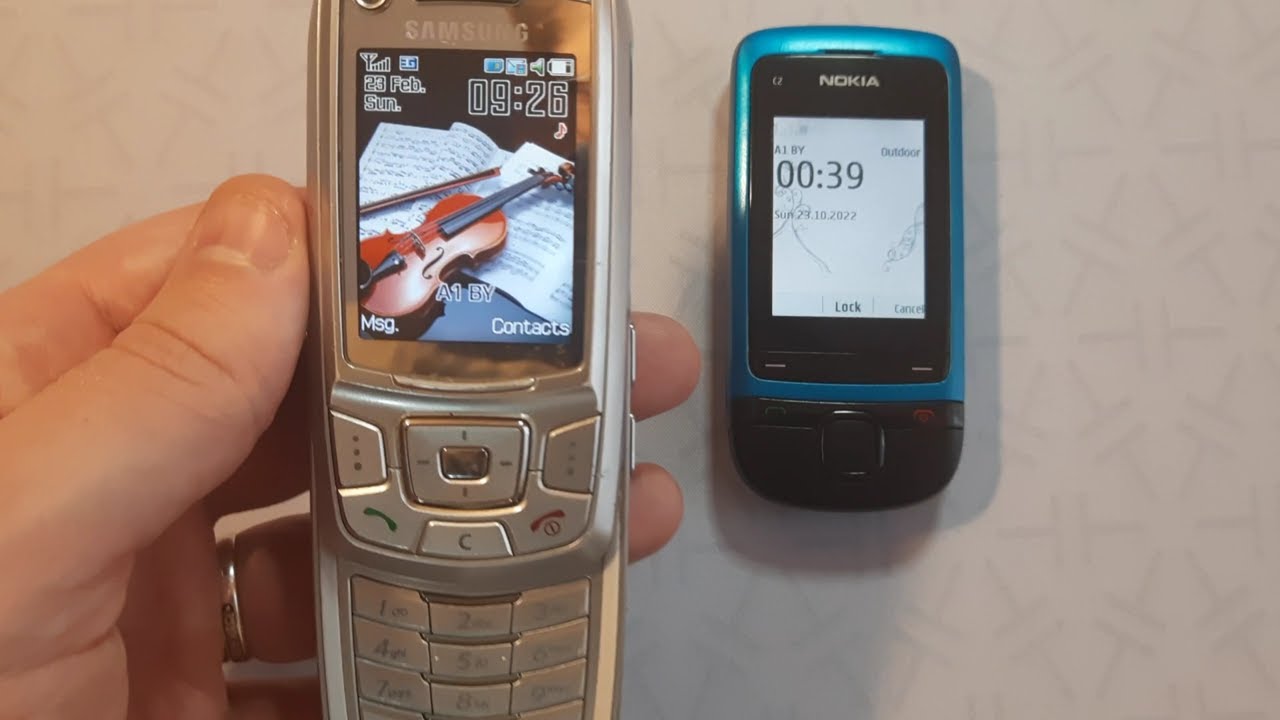 Incoming call & Outgoing call at the Same Time Samsung SGH-Z400 + Nokia C2-05