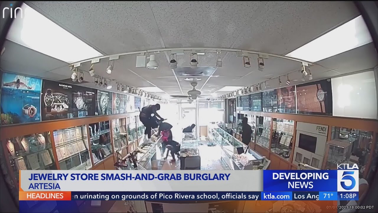 Large group smashes jewelry store in brazen Artesia burglary
