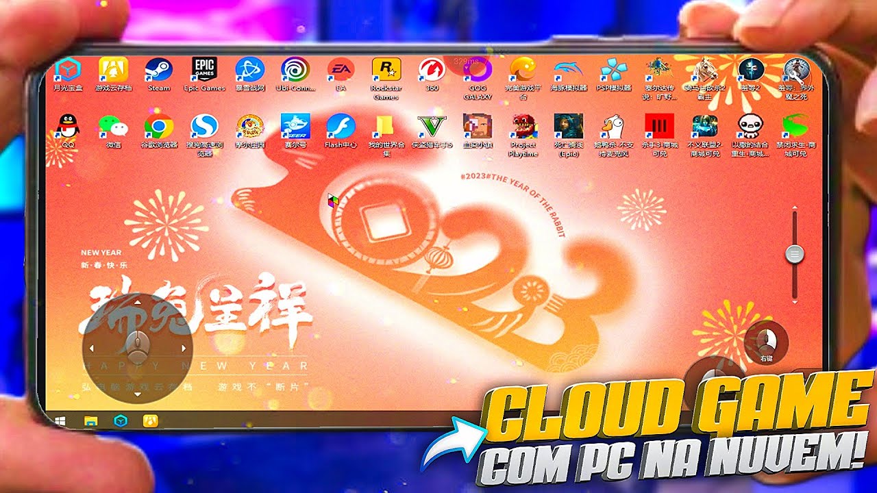 o MELHOR CLOUD GAME com PC na NUVEM PARA CELULAR - CONFERINDO ATUALIZAÇÃO do HONG COMPUTER