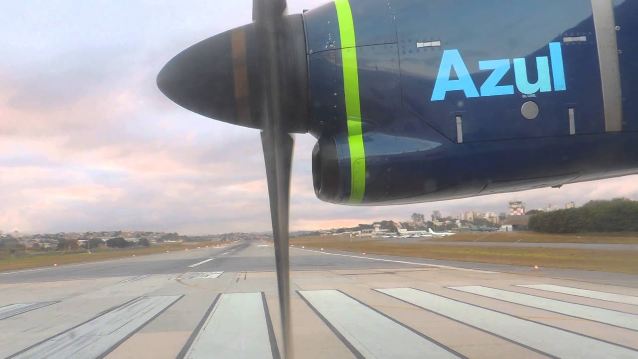 Azul: ATR 72-600 decolando da Pampulha/PLU.