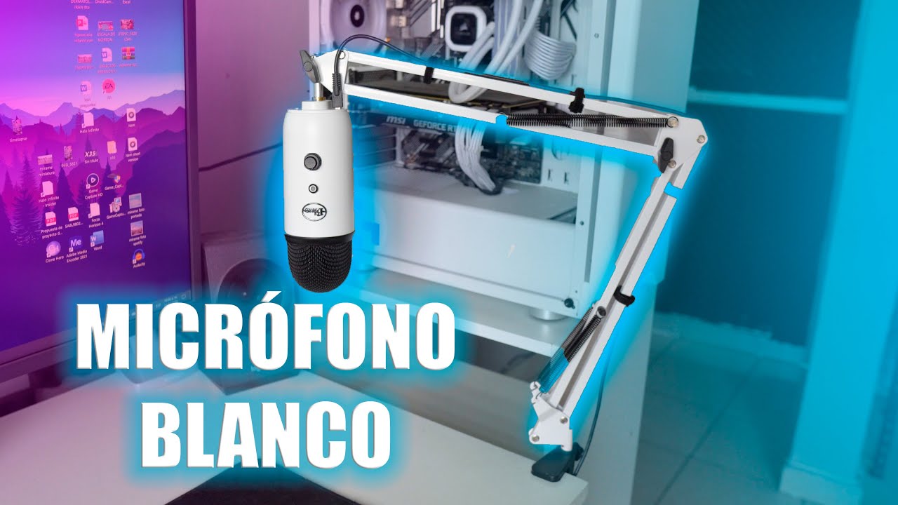 COMO PINTAR UN MICROFONO BLANCO BLUE YETI MOOD