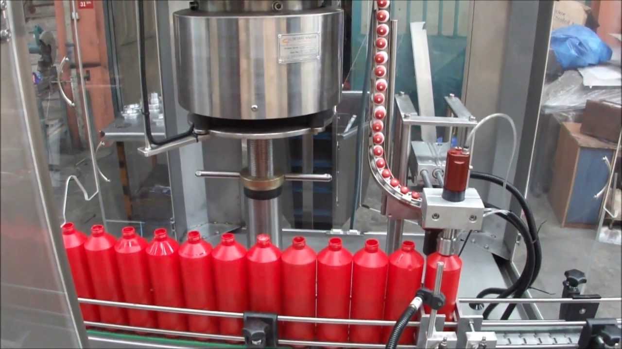 Tam Otomatik Sıvı Deterjan Dolum ve Flip Top Kapak Sıkma Makinası