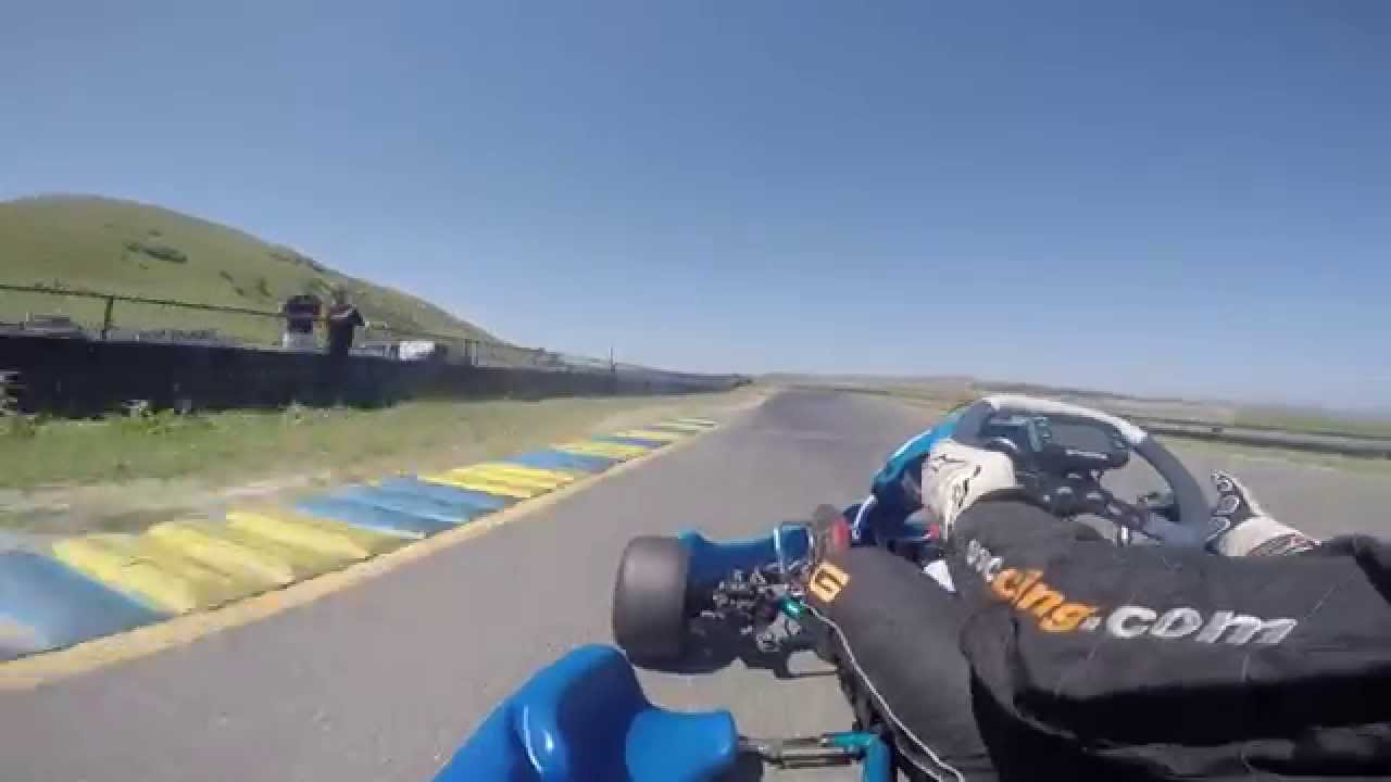 On board shifter kart at Sim Raceway.