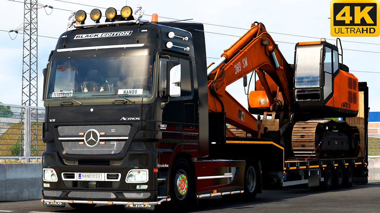 [G29] ETS2 (4K 60FPS) | MERCEDES ACTROS MP2 