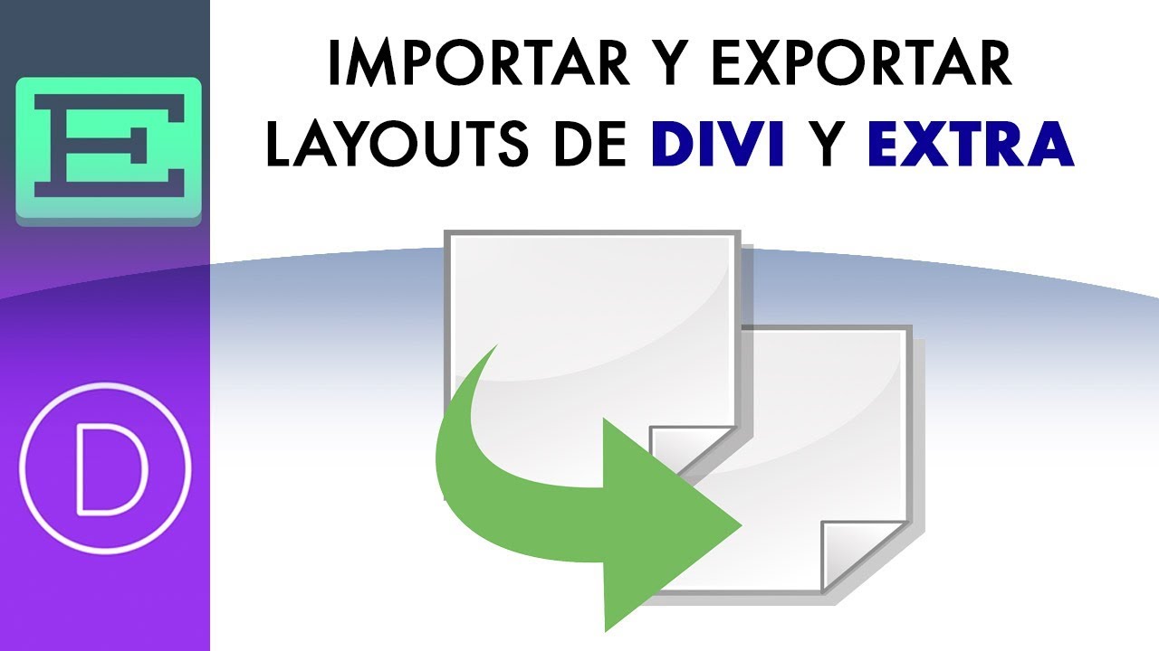 Como exportar e importar un diseño de Divi o Extra a otra web