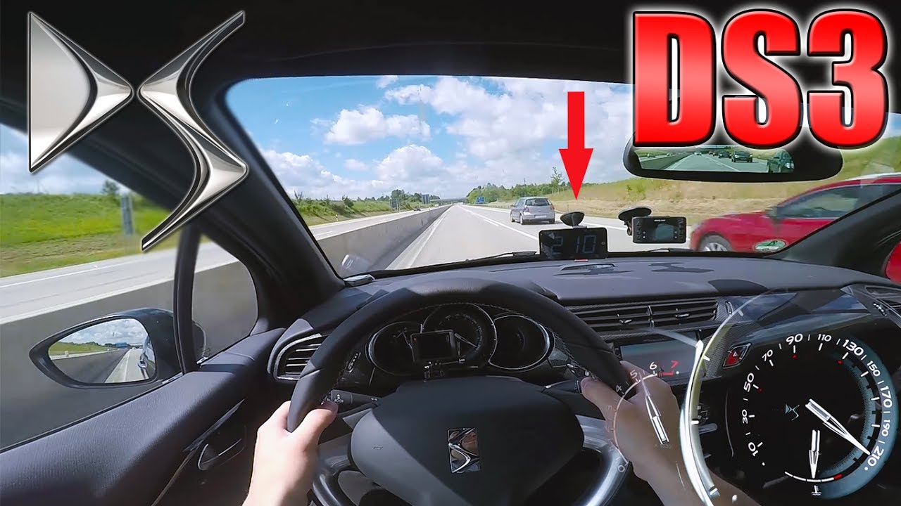 2017 Citroën DS3 Sport Chic (0-225km/h) POV- Acceleration and Top speed TEST ✔