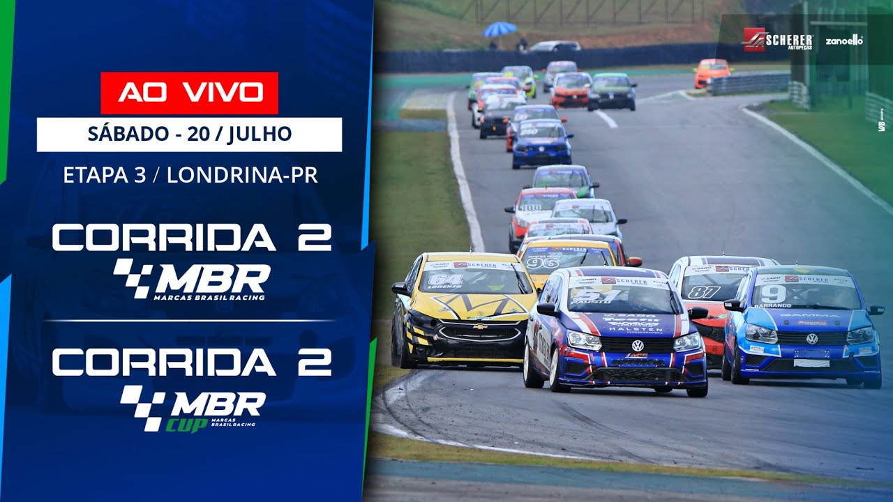 CORRIDA 2 - LONDRINA AO VIVO - TRANSMISSÃO ETAPA 3  - Marcas Brasil Racing