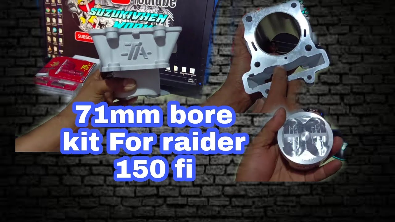71mm bore kit (TA racing) raider 150fi unboxing.