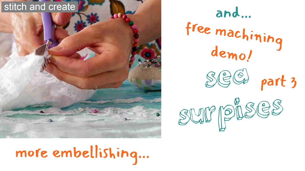 slow stitching a seascape...