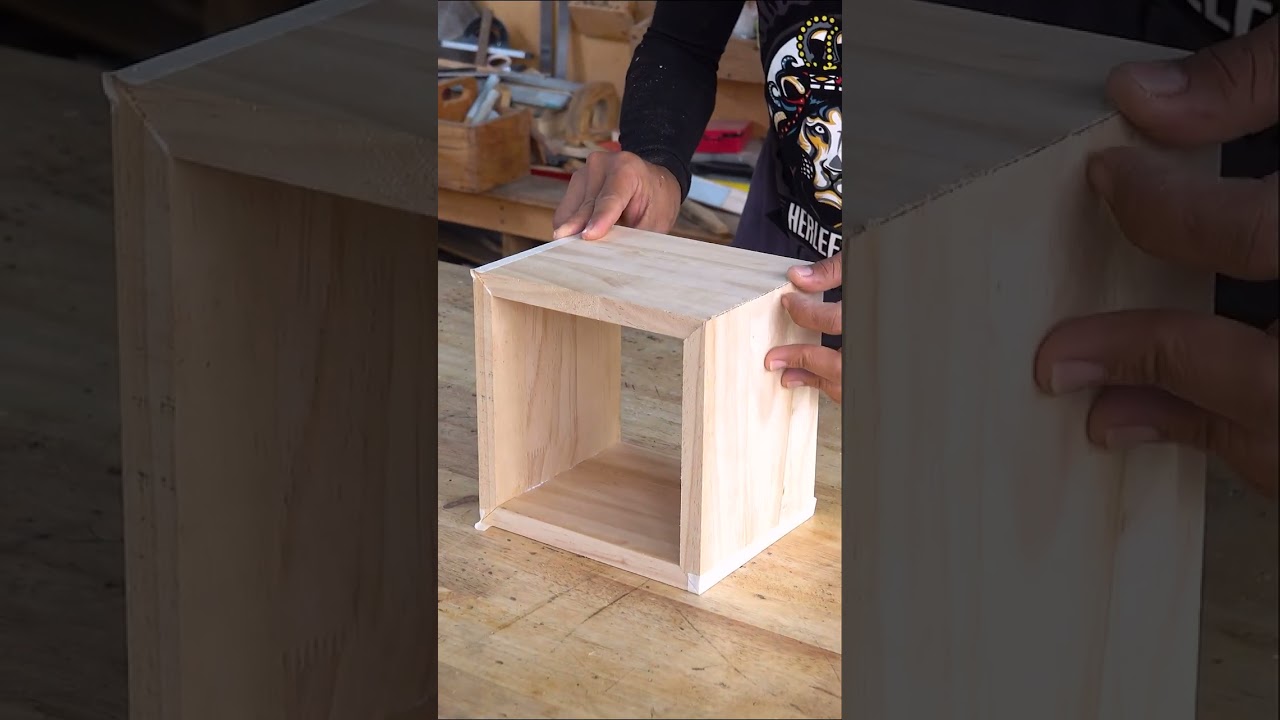 Technique Skills for Woodworking Box Joinery #shorts #woodworking #trending #amazing