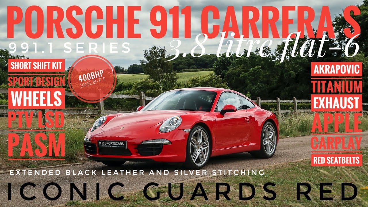 Porsche 911 Carrera S 7-speed Manual Coupe 991.1 3.8 with Akrapovic Titanium Exhaust! For Sale UK