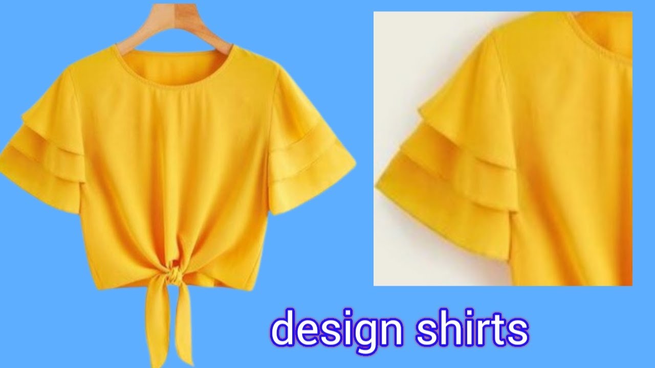 Thiết kế Áo buộc nơ eo liền thân, tay 3 tầng cực thời trang |design shirts |le fashion |