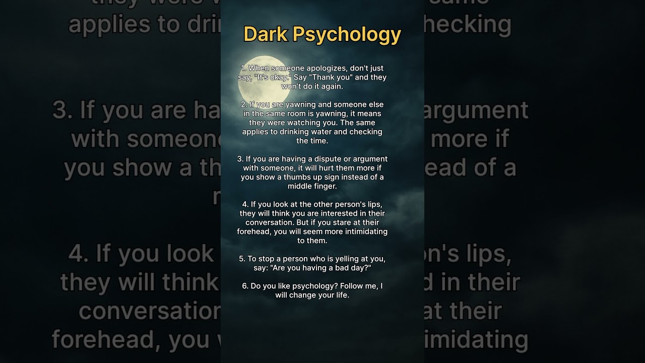 5 dark psychology facts that will blow your mind!