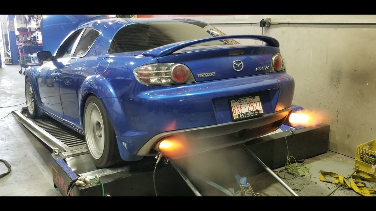 Tuning a street ported Rx8 On our Mainline dyno