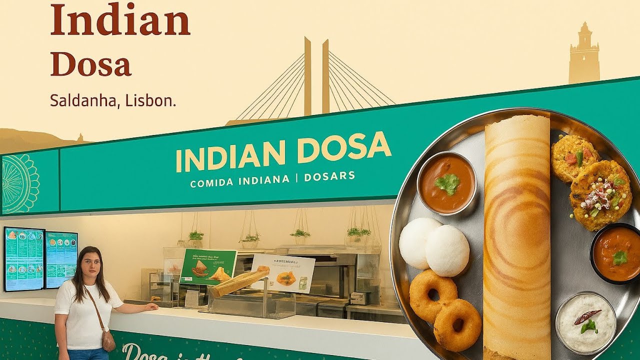 South Indian Food in Lisbon 🇵🇹 | Unlimited Dosa, Idli, Vada Buffet in Portugal | #kairavermavlogs 