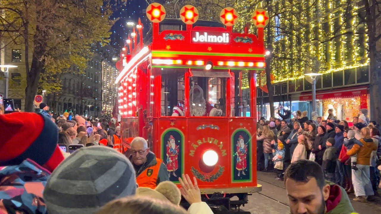 Zurich Santa Claus Parade November 24, 2024 Bahnhofstrasse 🎅  Samichlaus Umzug 🎄 Switzerland 4K