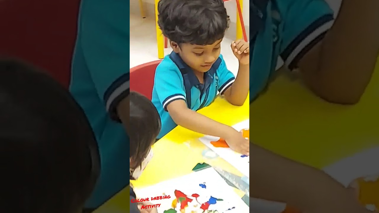 Color dabbing simple activity. kids love it💕💕