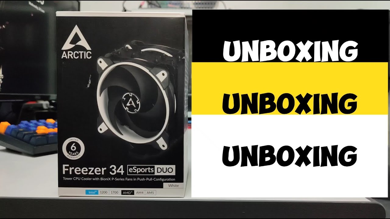 Arctic Freezer 34 Esports Duo Black/White Quick Unboxing | QU-10