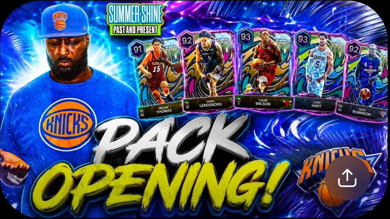 Открытие паков Summer Shine Past And Present в NBA 2K27 Myteam