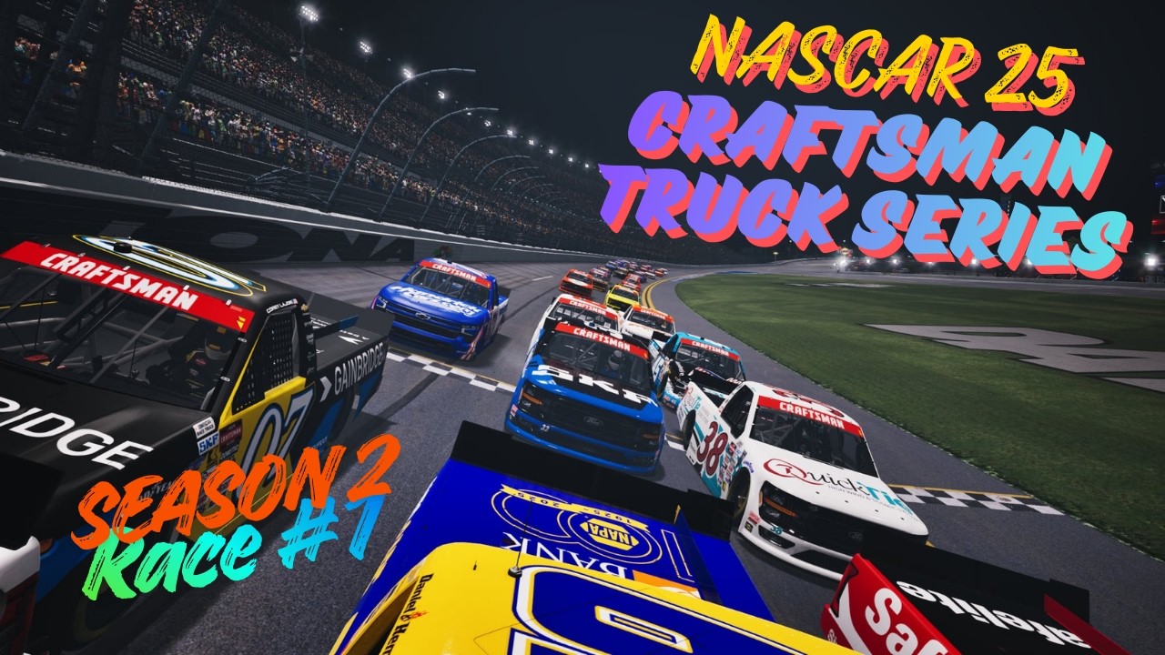 NASCAR 2025 Career Mode | Craftsman Truck Series at Daytona | Started 36th, Finished 3rd