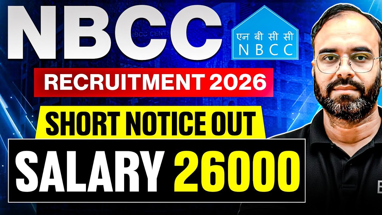 NBCC RECRUITMENT 2026 | SHORT NOTICE OUT \ #nbcc #electrical