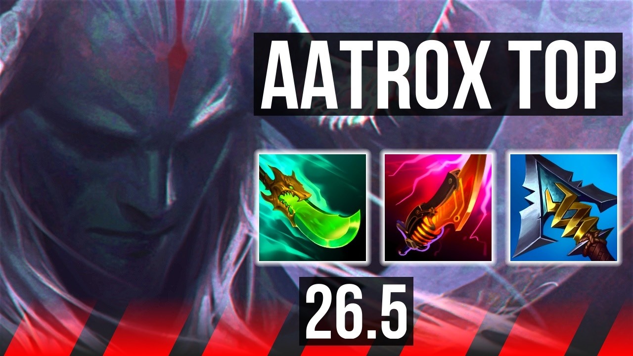 AATROX vs ZAAHEN (TOP) | 44K damage, Good KDA: 13/2/6 | KR Master | 26.5